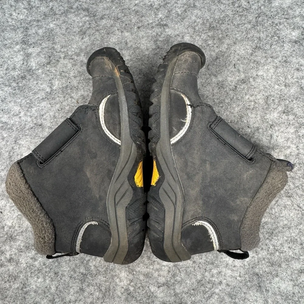 Keen Waterproof Hiking Boots Boys Size 11 Fleece Lined‎ Gray Winter Winter